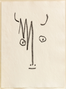 Picasso, Untitled drawing from 1962, Face of a Bull, lithograph