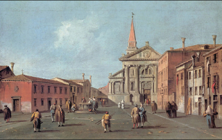 Francesco Guardi: View of the Campo and the Church of San Francesco della Vigna