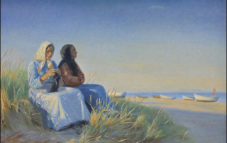 Michael Peter Ancher: Two Fishermen's Wives in the Dunes at the Beach of Skagen
