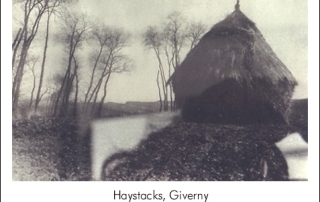 Haystacks, Giverny. Photograph from Claude Monet family photographs 1890-1926