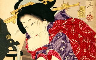 Yoshitoshi Tsukioka: Chilly: The appearance of a concubine of the Bunka era