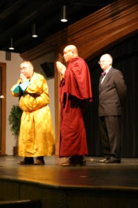 OUMA Director Lloyd Nick with the 14th Dalai Lama, Tenzin Gyatso