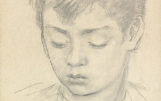 "Study of young Ramsay, the artist's son" by Phoebe Anna Traguair, HRSA
