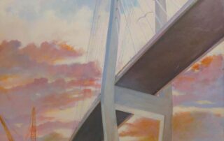 Randy M., "Lanier Bridge," 2023, acrylic on canvas, Courtesy of the Artist and HeartBound Ministries